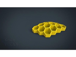 honeycomb shaped storage box tool holders & boxes 3d print model - Mito3D
