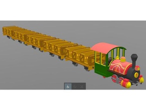 big thunder mountain railroad 0-4-2 loco hon30 échelle des wagons passe-temps disneyland disneyworld modèle de trains mesa le train walt disney world 3d print model - Mito3D