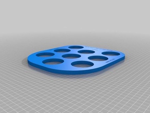9 hole drinks holder food & drink cup 3d print model - Mito3D