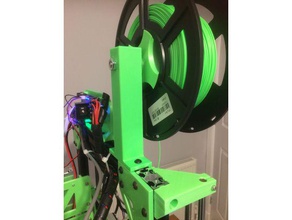 spool holder support 3d printer parts am8 upgrade anet a8 filament mount 3d print model - Mito3D