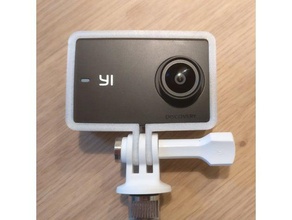 yi discovery camera mount gopro-compatible gopro openscad xiaomi 3d print model - Mito3D