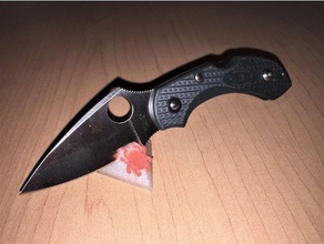 spyderco knife stand decor collection display 3d print model - Mito3D