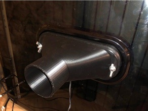 davinci pro ventilatore shop vac adattatore per tubo Stampante 3d accessori 10 3d print model - Mito3D