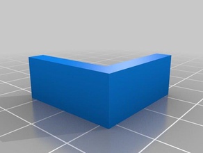 esquinero cama de cristal La impresión en 3d 3d print model - Mito3D