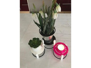 kit d coration d'int rieur decoración de la vela personalizable decorativos del hogar el montado apoyo 3d print model - Mito3D