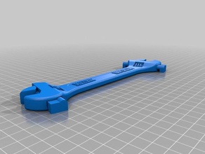double sided adjustable spanner - metric & imperial hand tools 3d print model - Mito3D