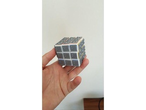 braille cubo de rubik face da telha brinquedo & acessórios para jogos blinds cara rubics 3d print model - Mito3D
