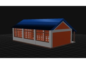 old classroom models building school style 3d print model - Mito3D