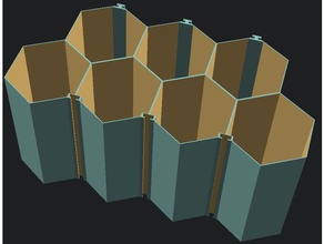 stapelbare Mehrzweck-hive-Speicher - Organisation hive storage 3d print model - Mito3D