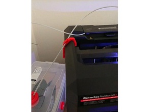 simple holder replicator + 3d printer accessories filament guide 3d print model - Mito3D