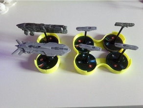 rangement verser figurine commandant de la flotte jouets & jeux vaisseaux 3d print model - Mito3D