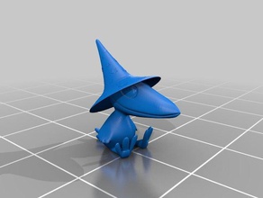 ophie wearing her magician's hat animals bird comic raven 3d print model - Mito3D