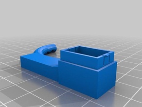 ventilador de capa semicircular la La impresión en 3d anet a8 conducto del 3d print model - Mito3D
