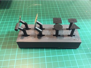 pen sander rack tool holders & boxes 3d print model - Mito3D
