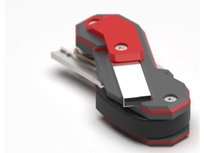 d-01 compact key holder organization car keys multi-color multi-part swiss army knife useful 3d prints 3d print model - Mito3D