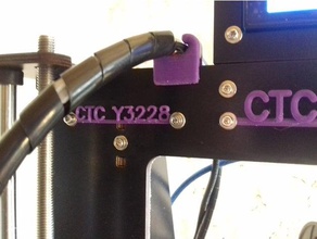 ctc diy i3 pro b serial plate 3d printer accessories prusa label 3d print model - Mito3D