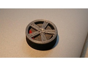 roda de carro projetado impressão 3d veículos rim pneu pneus a rodas 3d print model - Mito3D