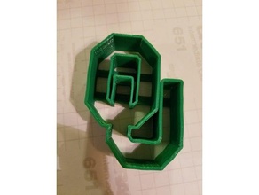ou cookie cutter food & drink 3d print model - Mito3D
