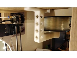 ikea fehlende horizontal-filament-Halter 3d Drucker Zubehör filament spool holder fehlen 3d print model - Mito3D