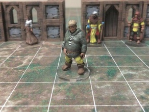 townsfolke oaf 28mm 32mm scale toys & games fantasy man medieval peasant rpg tabletop townsfolk villager 3d print model - Mito3D
