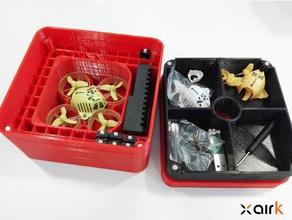 tiny whoop qx65 case r c vehicles abs box drone eachine fpv indoor lipo magnetic multicopter petg pla quadcopter racing tiniwhoop tinywhoop 3d print model - Mito3D