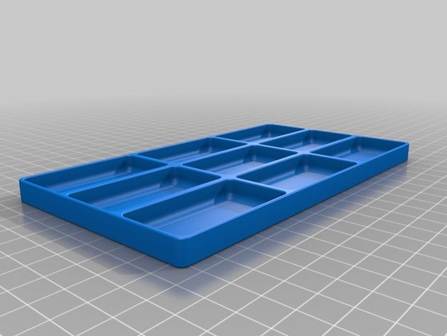 simple tray spares screws electronics 3D print model - Mito3D