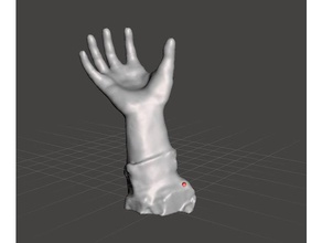 ayakta alkış tarama ve kopyaları el insan eli dur 3d print model - Mito3D