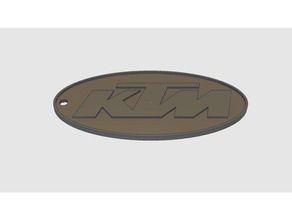 ktm key fob coins & badges 3d print model - Mito3D