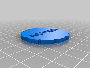 heroclix action token Spiele 3d print model - Mito3D