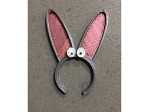 tavşan yüzük 3d baskı bunny Paskalya 3d print model - Mito3D
