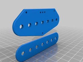 bobina sevenstring t-estilo de guitarra la pastilla del puente música eléctrica rango extendido recogida 3d print model - Mito3D