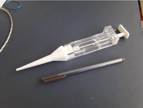 pipeta -corte a laser +impressão 3d biologia biohacking 3d print model - Mito3D