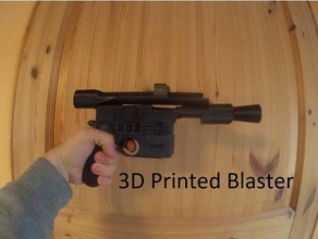 star wars blaster traje arma han solo espingarda o estrela starwars guerras 3d print model - Mito3D