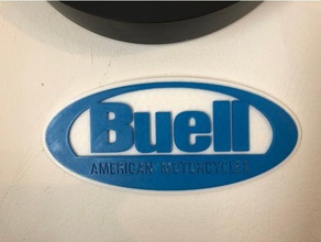 buell americana de motocicletas logo sinal sinais e logotipos motocicleta 3d print model - Mito3D