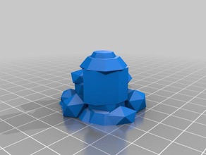 düşük poli alolan dugtrio yaratıklar pokemon 3d print model - Mito3D