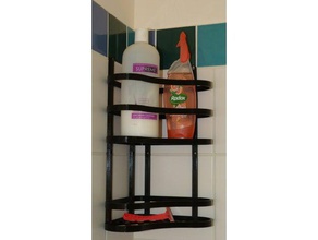 shower caddy bathroom accessories organizer tray 3d print model - Mito3D