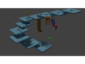 semplice gioco di puzzle i La stampa 3d box bambini ragazzi apprendimento 3d print model - Mito3D