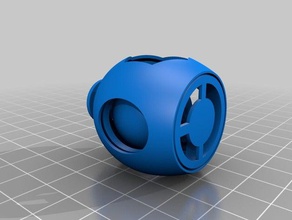 eggish spinner interactive art 3d print model - Mito3D