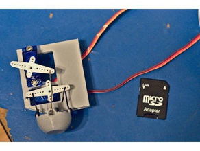 simple animatronic eye mechanisam v1 robotics 3d print model - Mito3D