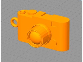 camera keyring keychains keychain 3d print model - Mito3D