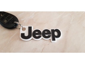 jeep keyring keychains 3d print model - Mito3D