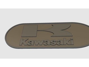 kawasaki key fob moedas e selos 3d print model - Mito3D