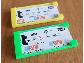 paris U-Bahn-ticket-Inhaber 3d print model - Mito3D