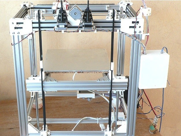 bed hoist 3d printer d-bot core xy parts linear guide 3D print model - Mito3D