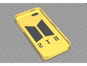 bts iphone 5c case mobile phone 3d print model - Mito3D