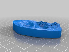 3d digitalizados pegadas de animais biologia ecologia pegada pista rastreamento 3d print model - Mito3D