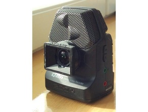 zoom q2n capuchon d'objectif de la caméra 3d print model - Mito3D