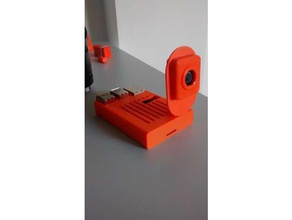 raspberry camera case several support options pi 3d print model - Mito3D