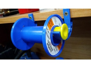 lot-spool-Halter - Elektronik Zubehör Halter lot das Löten Löt-Werkzeug Löt Lötzinn-Spule spool spool-Halter Werkzeughalter 3d print model - Mito3D