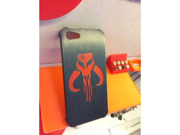 definitive iphone 5 case mobile phone boba fett mandalorian star wars 3D print model - Mito3D